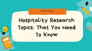 research topics about hospitality industry