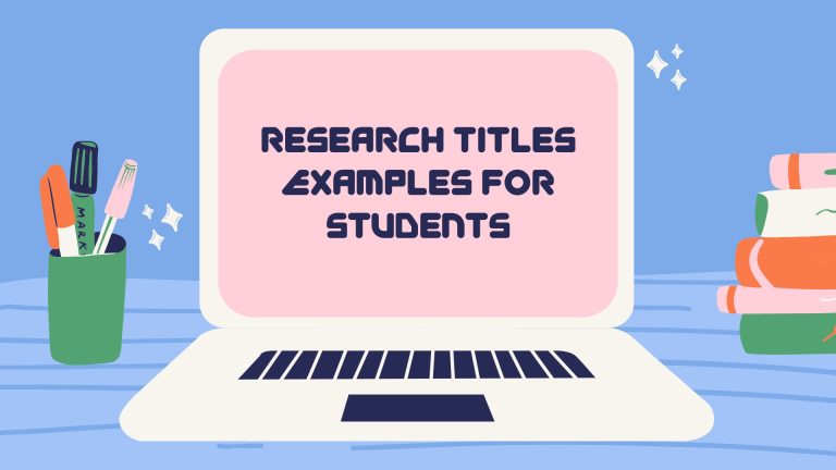 research titles examples for abm students