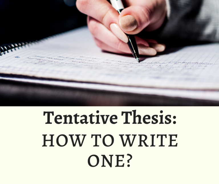 what is a tentative thesis
