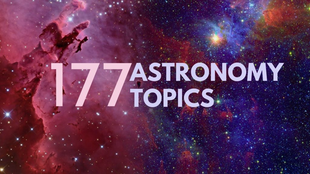 astronomy related essay topics