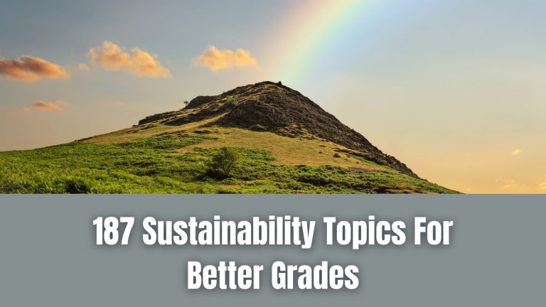 research topics about sustainability